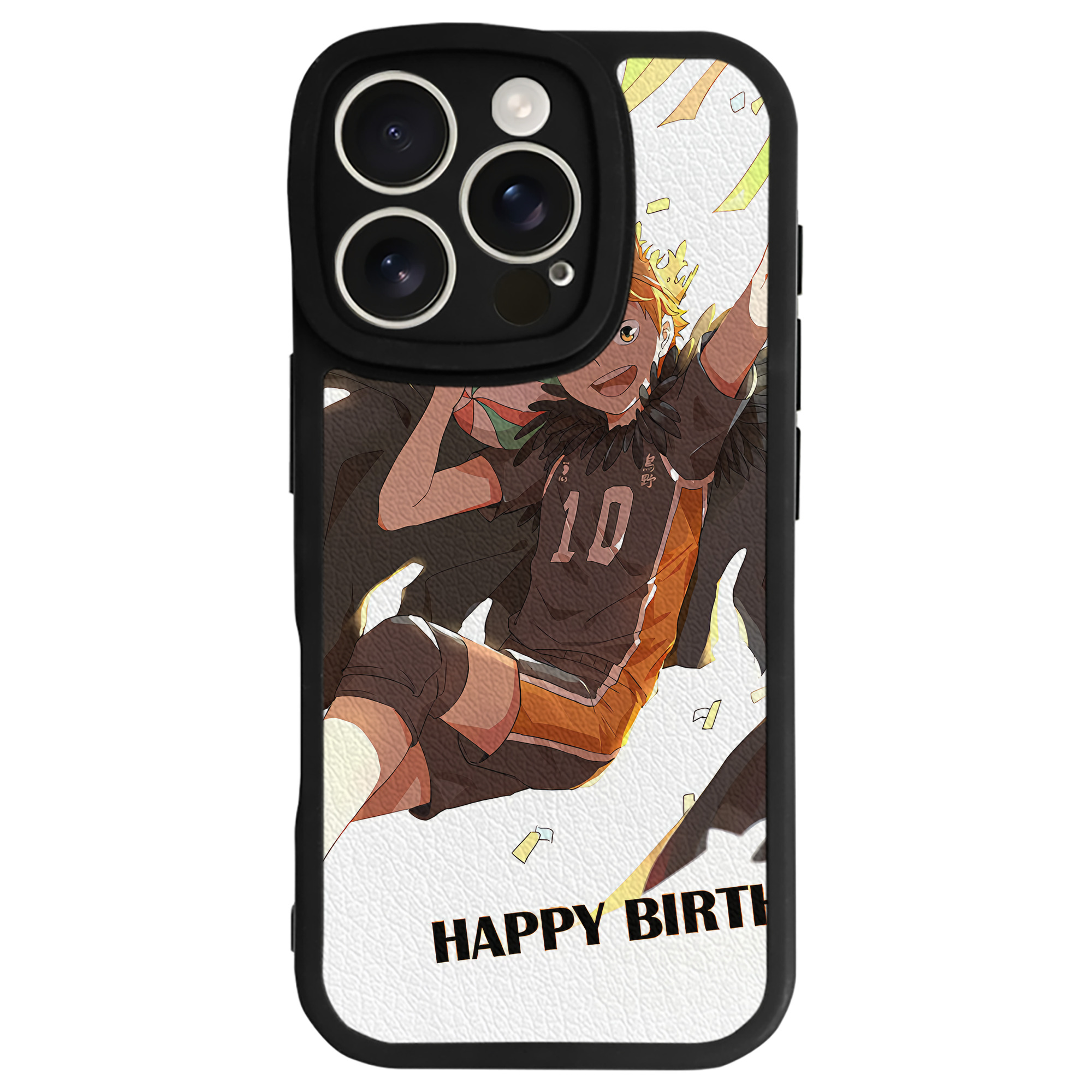 （画像用） ハイキュー!! Haikyu!! 【iPhone 16シリーズ対応】シリコンスマホケース（レザー調） 材質：シリコン